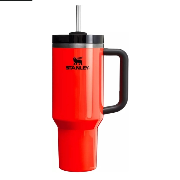 Stanley Other - 𝗟𝗮𝘀𝘁 𝗱𝗿𝗼𝗽 NWT Stanley 40 oz. Quencher H2.0 FlowState Tumbler neon orange